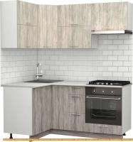 Кухня S-Company Клео крафт 1.2x1.8 левая (артвуд темный/артвуд светлый) картинка