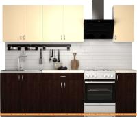 Кухня S-Company Клео лайт 2.0 (венге магия/песочный) картинка