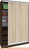 Шкаф-купе Кортекс-мебель Сенатор ШК10-45 Классика ДСП (венге/дуб сонома) картинка
