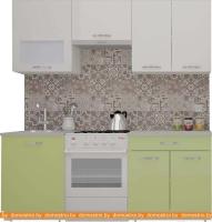 Кухня ВерсоМебель ЭкоЛайт-5 1.9 (белый/нежно-зеленый) картинка