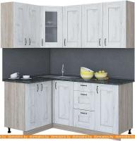 Кухня Интерлиния Мила Хольц 12x18 (дуб белый) картинка