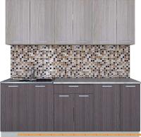 Кухня Интерлиния Мила Лайт 2.1 (ясень светлый/ясень темный) картинка