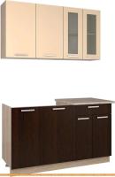 Кухня Интерлиния Мила 14 (ваниль/дуб венге) картинка