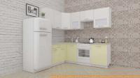 Кухня ВерсоМебель ЭкоЛайт-5 1.4x2.2 правая (белый/ваниль) картинка