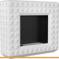 Биокамин Kratki Egzul (белый, с кристаллами Swarovski, матовый) картинка