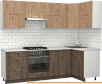 Кухня S-Company Клео крафт 1.2x2.5 правая (дуб харбор эспрессо/дуб харбор зол.) картинка