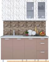 Кухня Интерлиния Арт Мила 16 (арт шоколад) картинка