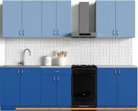 Кухня S-Company Клео колор 2.2 (королевский синий/капри синий) картинка