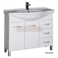 Тумба Aquanet Глория 100 c умывальником YALAIER Белый картинка