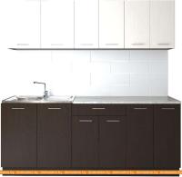 Кухня Артём-Мебель Лана СН-113 без стекла 2.2 (сосна арктическая/венге) картинка