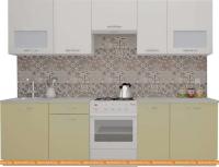 Кухня ВерсоМебель ЭкоЛайт-6 2.8 (белый/бежевый) картинка