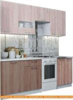 Кухня SV-Мебель Розалия 1,7 (ясень шимо т./ясень шимо св.) картинка