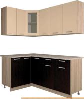 Кухня Интерлиния Мила 12x18 (ваниль/дуб венге) картинка