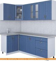 Кухня Интерлиния Мила Крафт 1.2x2.2 (дуб лазурный) картинка