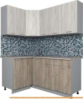 Кухня Интерлиния Мила Лайт 1.2x1.7 (дуб белый/дуб серый) картинка