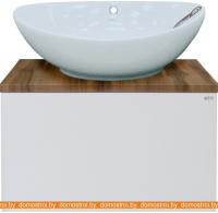 Тумба под умывальник Misty Ива 60 (подвесная, белый) картинка