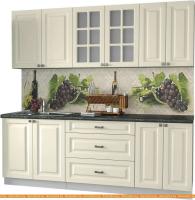 Кухня Интерлиния Мила Деко 2.2 Б (слоновая кость/кастилло темный) картинка