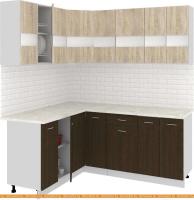 Кухня Кортекс-мебель Корнелия Экстра 1.5x1.9м (дуб сонома/венге/марсель) картинка