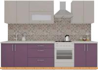 Кухня ВерсоМебель ВерсоЛайн 6-2.3 (кашемир/виола) картинка