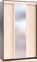 Шкаф-купе Сокол ШР-156.3 с зеркалом (венге/беленый дуб) картинка