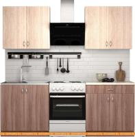 Кухня S-Company Клео лайт 1.6 (ясень шимо темный/ясень шимо светлый) картинка