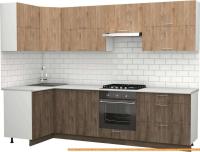 Кухня S-Company Клео крафт 1.2x2.8 левая (дуб харбор эспрессо/дуб харбор зол.) картинка