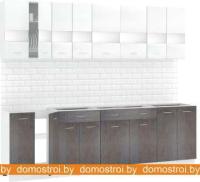 Кухня Кортекс-мебель Корнелия Экстра 2.5 без столешницы (белый/береза) картинка