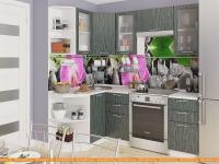 Кухня Vivat Mebel Валерия-М-04 (черный металлик дождь) картинка