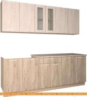 Кухня Интерлиния Мила 22 (дуб белый/дуб серый) картинка