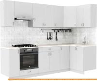 Кухня S-Company Клео глосc 1.2x2.7 правая (белый глянец/белый глянец) картинка