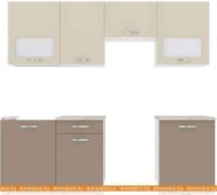 Кухня ВерсоМебель Эко-6 2.3 (латте/бежевый) картинка