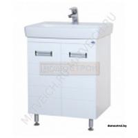 Тумба Aquanet Гретта 60 с двумя дверцами Белый картинка