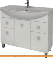 Тумба Tivoli Домино 1050 460271 под умывальник Стиль 1050 (белый) картинка