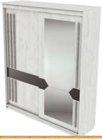 Шкаф-купе SV-Мебель №25 200 (грэй сосна санторини светлый/графит/железная руда) картинка