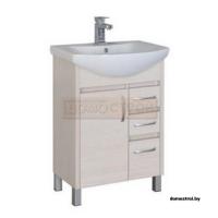 Тумба Aquanet Донна 60 3 выдвижных ящика Беленый дуб картинка