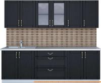 Кухня Интерлиния Мила Крафт 2.4Б (дуб английский) картинка