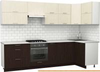 Кухня S-Company Клео крафт 1.2x3.0 правая (файнлайн мокка/файнлайн крем) картинка