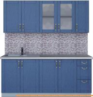 Кухня Интерлиния Мила Крафт 1.9А (дуб лазурный) картинка