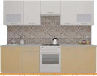 Кухня ВерсоМебель ЭкоЛайт-5 2.6 (белый/капучино) картинка