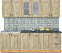 Кухня Интерлиния Мила Хольц 24 (дуб золотой) картинка