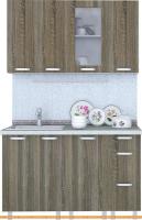 Кухня Интерлиния Арт Мила 13 (дуб сонома темный) картинка