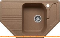 Кухонная мойка Polygran F-10 (терракот) картинка