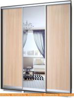 Шкаф-купе Modern Роланд 1800 (600) (дуб млечный/зеркало/венге) картинка