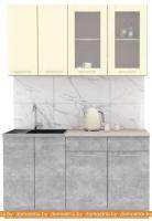 Кухня Интерлиния Мила 14-60 (ваниль-бетон-травертин) картинка