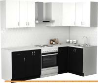 Кухня S-Company Клео лайт 1.2x1.9 правая (черный/белый) картинка