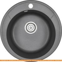 Кухонная мойка Granula 4802 (черный) картинка
