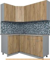 Кухня Интерлиния Мила Лайт 1.2x1.7 (дуб золотой) картинка