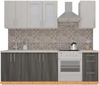 Кухня ВерсоМебель ВерсоЛайн 1-1.8 (северное дерево светлое/северное дерево темное) картинка