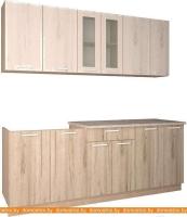 Кухня Интерлиния Мила 21 (дуб белый/дуб серый) картинка