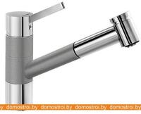 Смеситель Blanco Tivo-S Silgranit (хром/алюметаллик) 517611 картинка